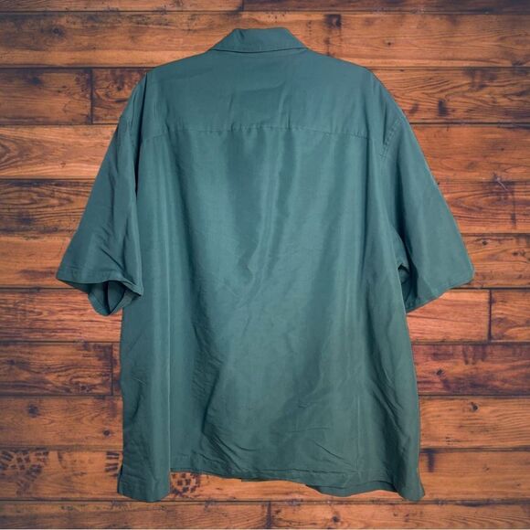 5 for $25🔥Claiborne Midnight Teal Button Front Shirt 3XL Tall - Picture 2 of 4